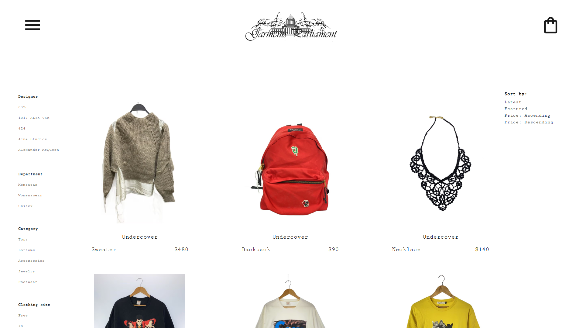 Garments Parliament Catalog